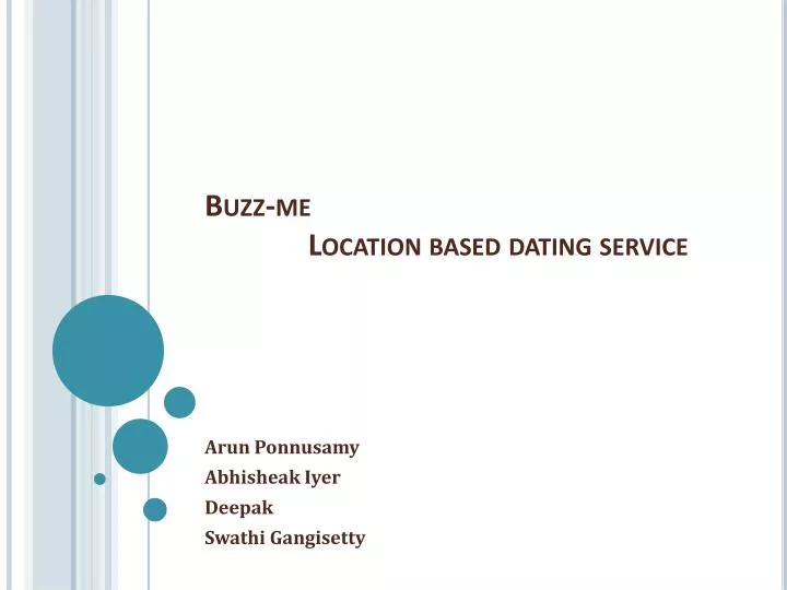 buzz me location based dating service