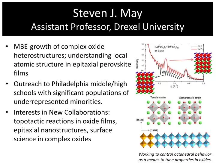 steven j may assistant professor drexel university