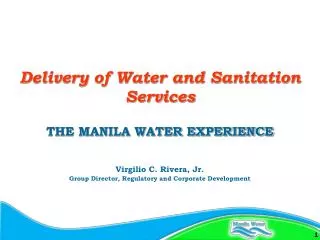 Virgilio C. Rivera, Jr. Group Director, Regulatory and Corporate Development