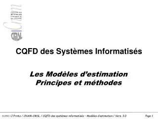 cqfd des syst mes informatis s