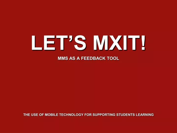 the use of mobile technology for supporting students learning