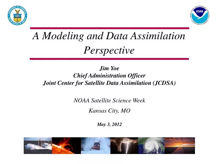 a modeling and data assimilation perspective