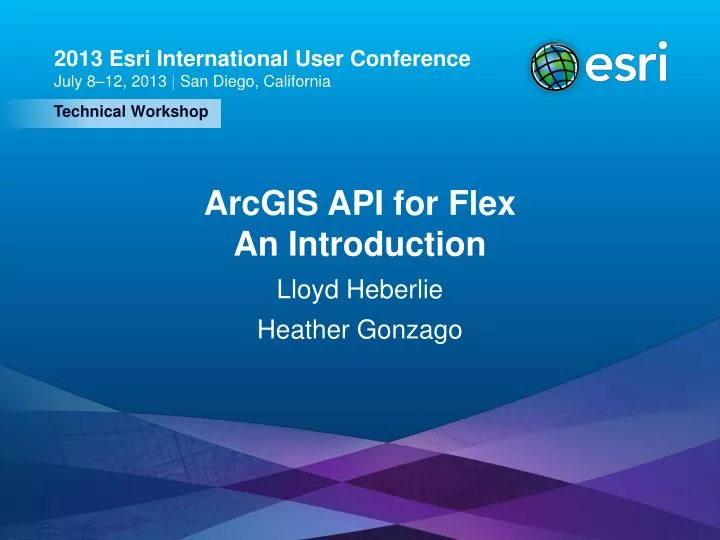 arcgis api for flex an introduction