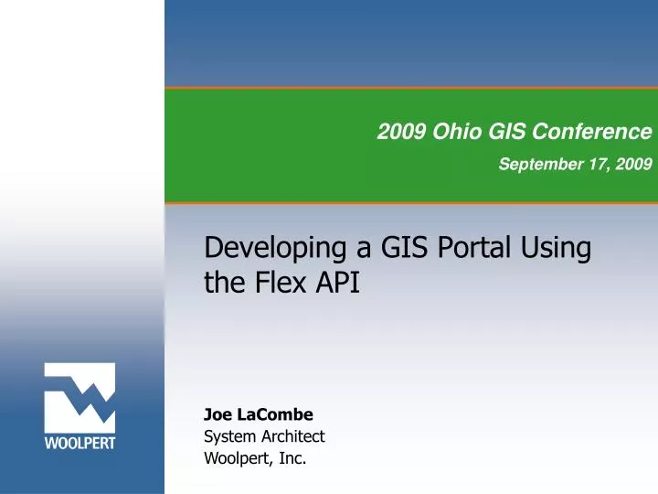 developing a gis portal using the flex api