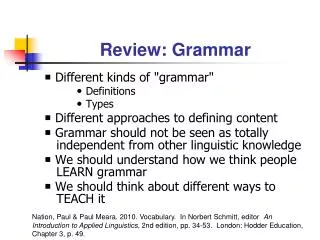 Review: Grammar