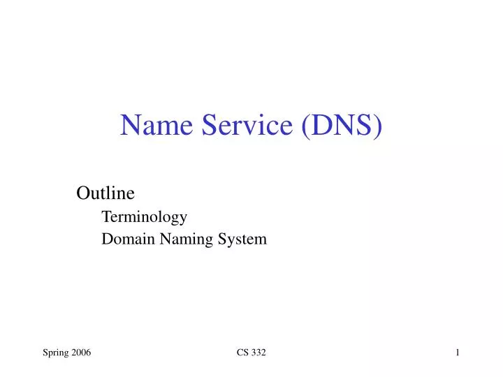 name service dns
