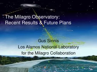 The Milagro Observatory: Recent Results &amp; Future Plans