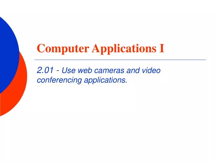 computer applications i