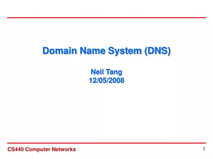 domain name system dns neil tang 12 05 2008