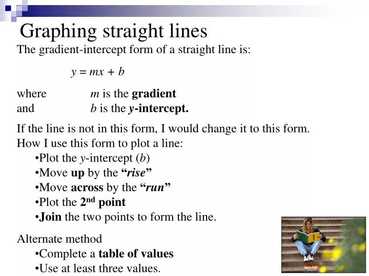 graphing straight lines