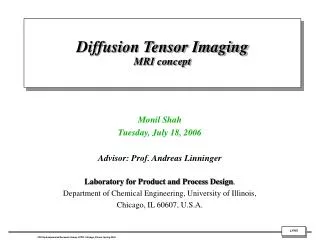 Diffusion Tensor Imaging MRI concept