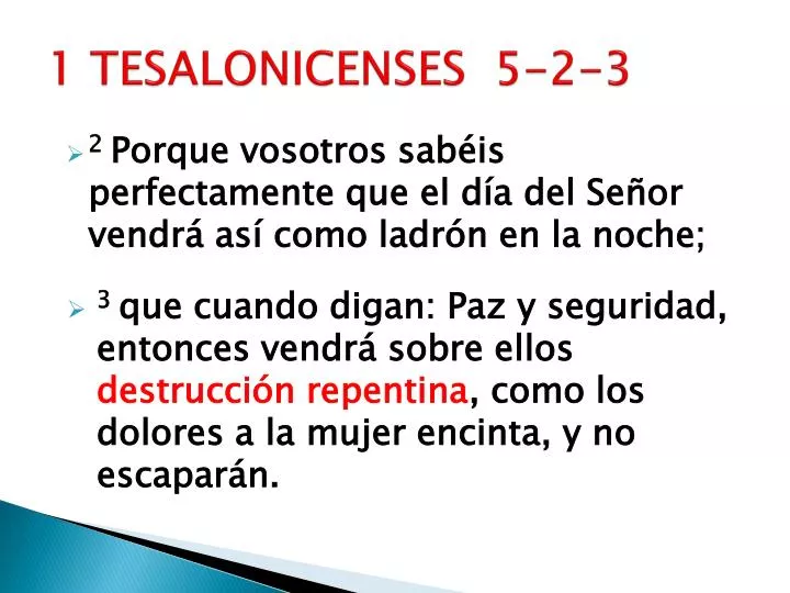 1 tesalonicenses 5 2 3