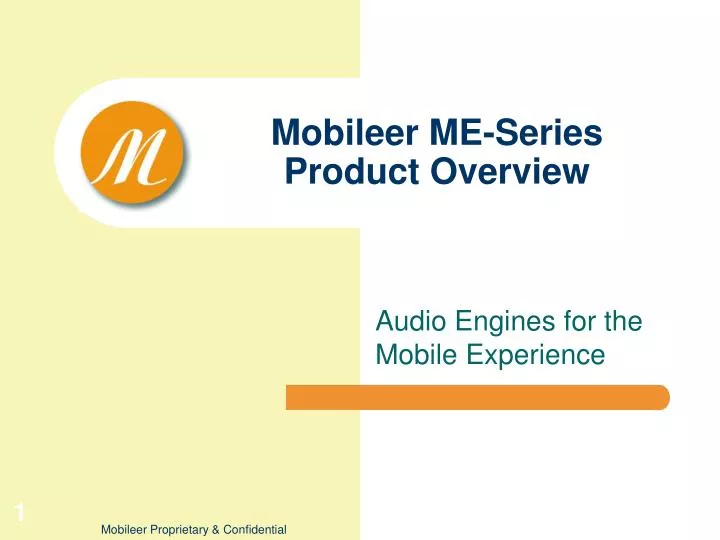 mobileer me series product overview