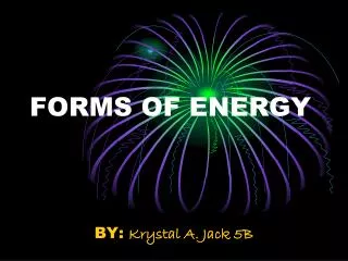 FORMS OF ENERGY