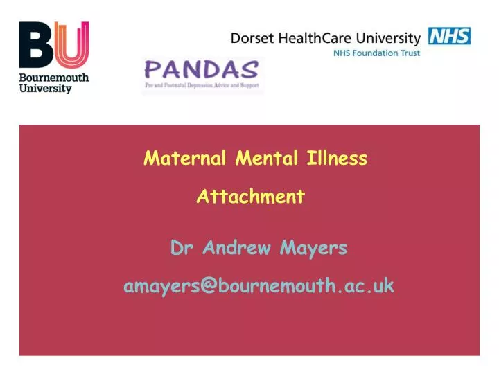 maternal mental illness attachment