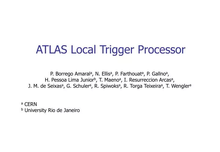 atlas local trigger processor