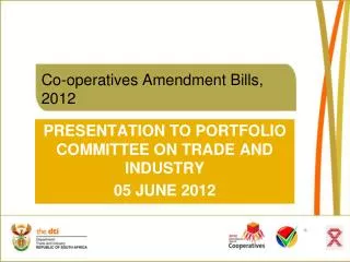 Co-operatives Amendment Bills, 2012