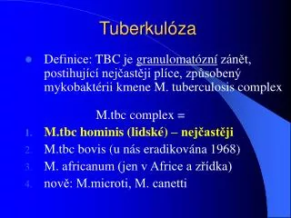 tuberkul za