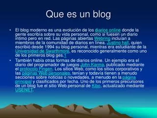 que es un blog