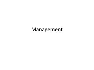 Management