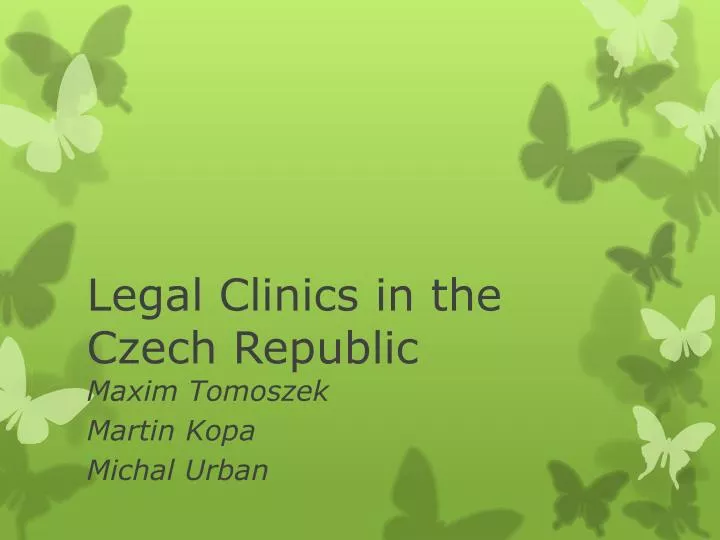 legal clinics in the czech republic