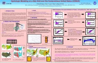 Hydrologic Modeling on a 4km Grid over the Conterminous United States (CONUS)