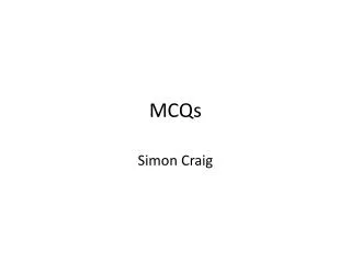 MCQs