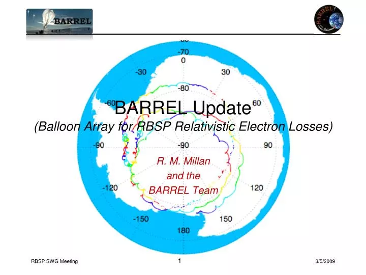 barrel update balloon array for rbsp relativistic electron losses