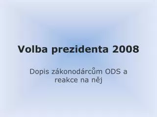 volba prezidenta 2008