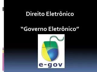 direito eletr nico governo eletr nico