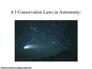 4 3 conservation laws in astronomy