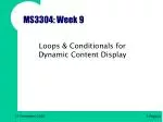 Dynamic Content Display Using Loops and Conditionals in PHP and MySQL - slide 1