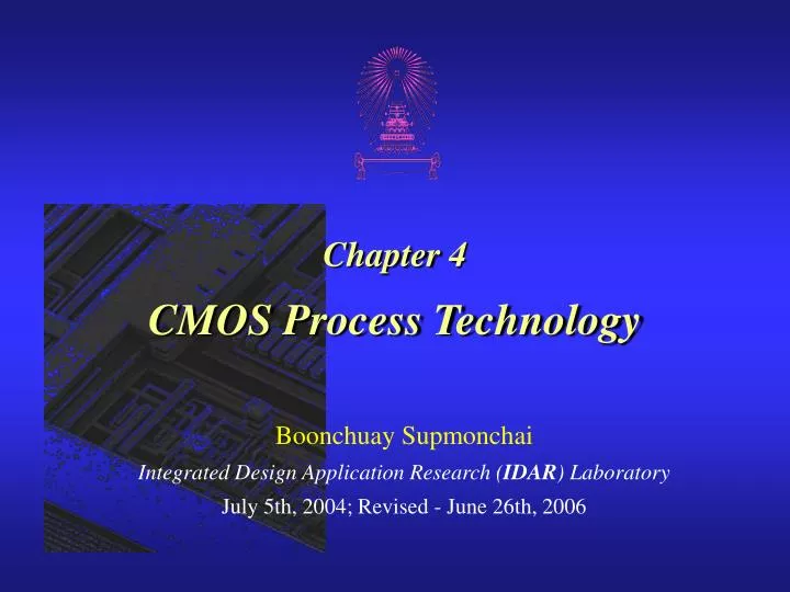 chapter 4 cmos process technology