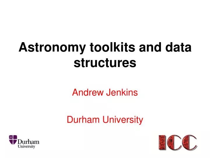 astronomy toolkits and data structures