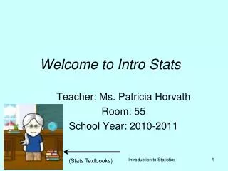 Welcome to Intro Stats