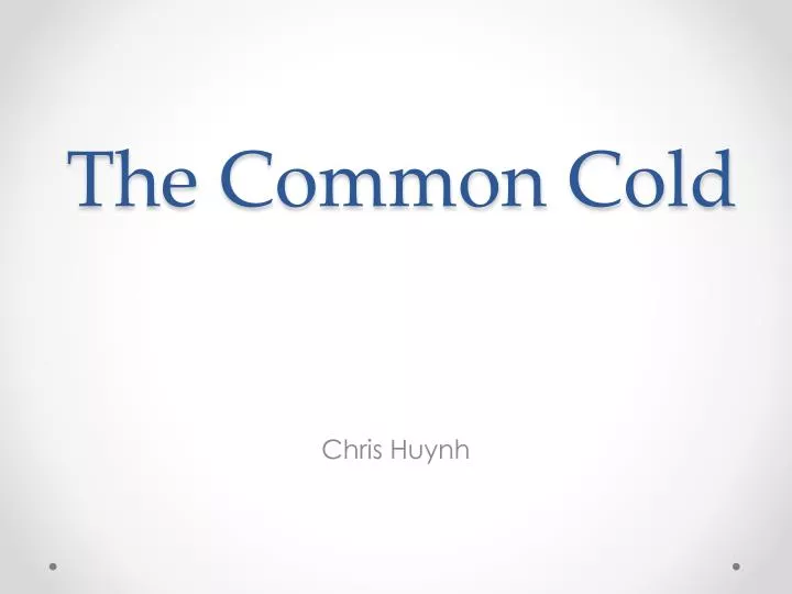 the common cold