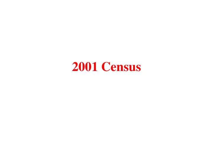 2001 census