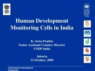 Human Development Monitoring Cells in India