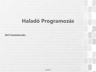 halad programoz s