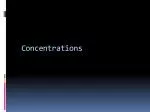 Understanding Concentrations in Chemistry: A Comprehensive Guide - slide 1
