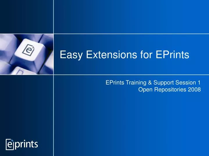 easy extensions for eprints