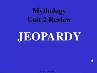 Mythology Unit 2 Review