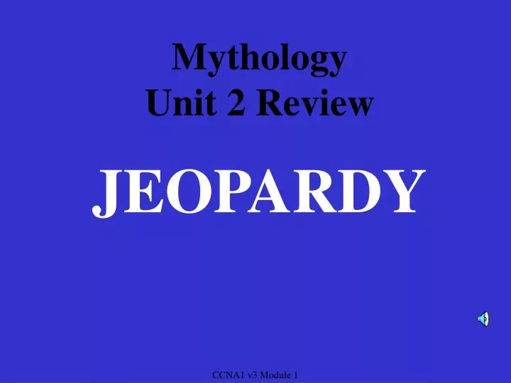 mythology unit 2 review