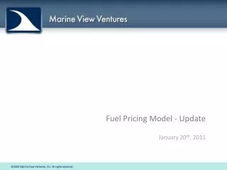 Fuel Pricing Model - Update