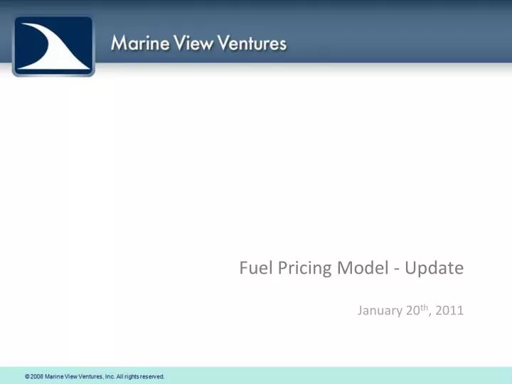 fuel pricing model update