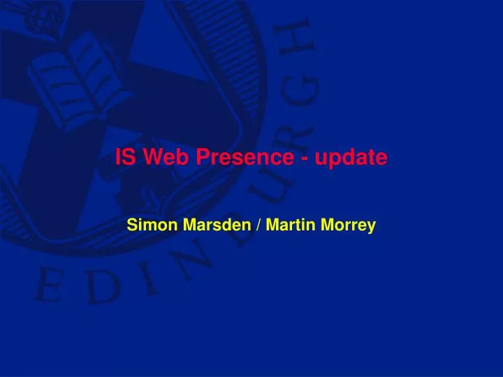 is web presence update