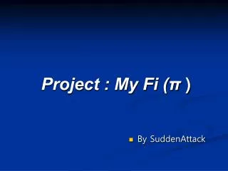 project my fi