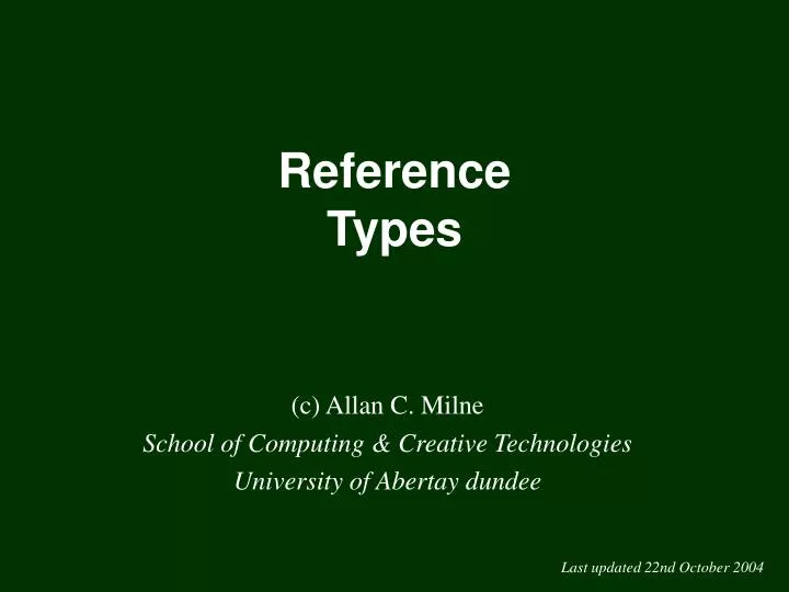 reference types