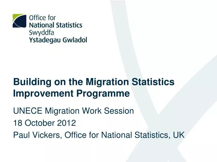 building on the migration statistics improvement programme