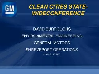 CLEAN CITIES STATE-WIDECONFERENCE